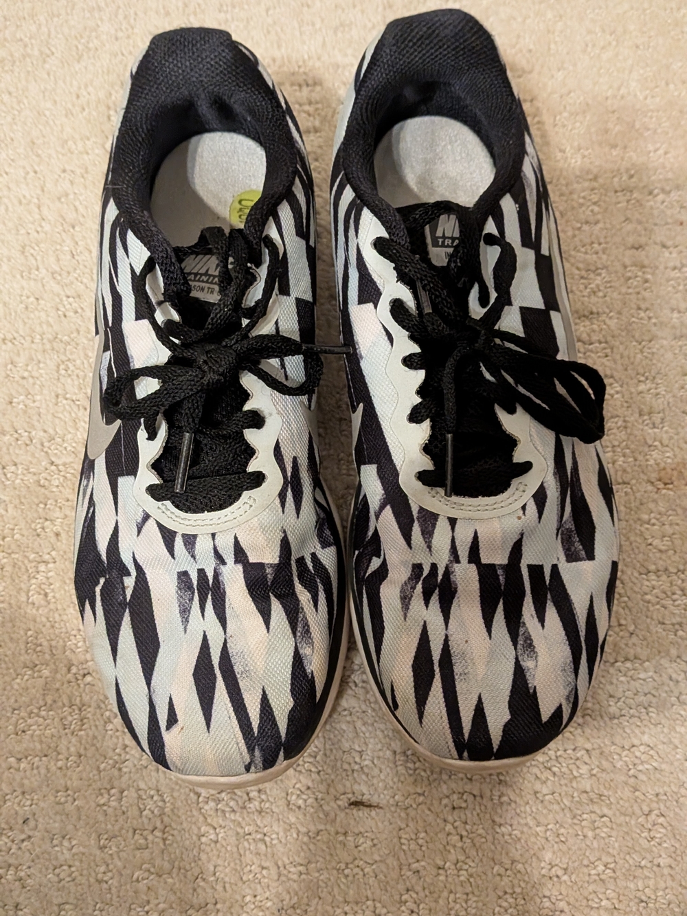 Nike Womens In Season TR 6 852470-001 Running Shoes Printed Black Blue size 7.5